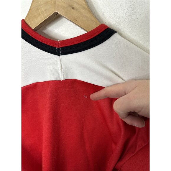 Rare Vintage CCM NHL Calgary Flames Jersey Youth L XL Red - Picture 8 of 8